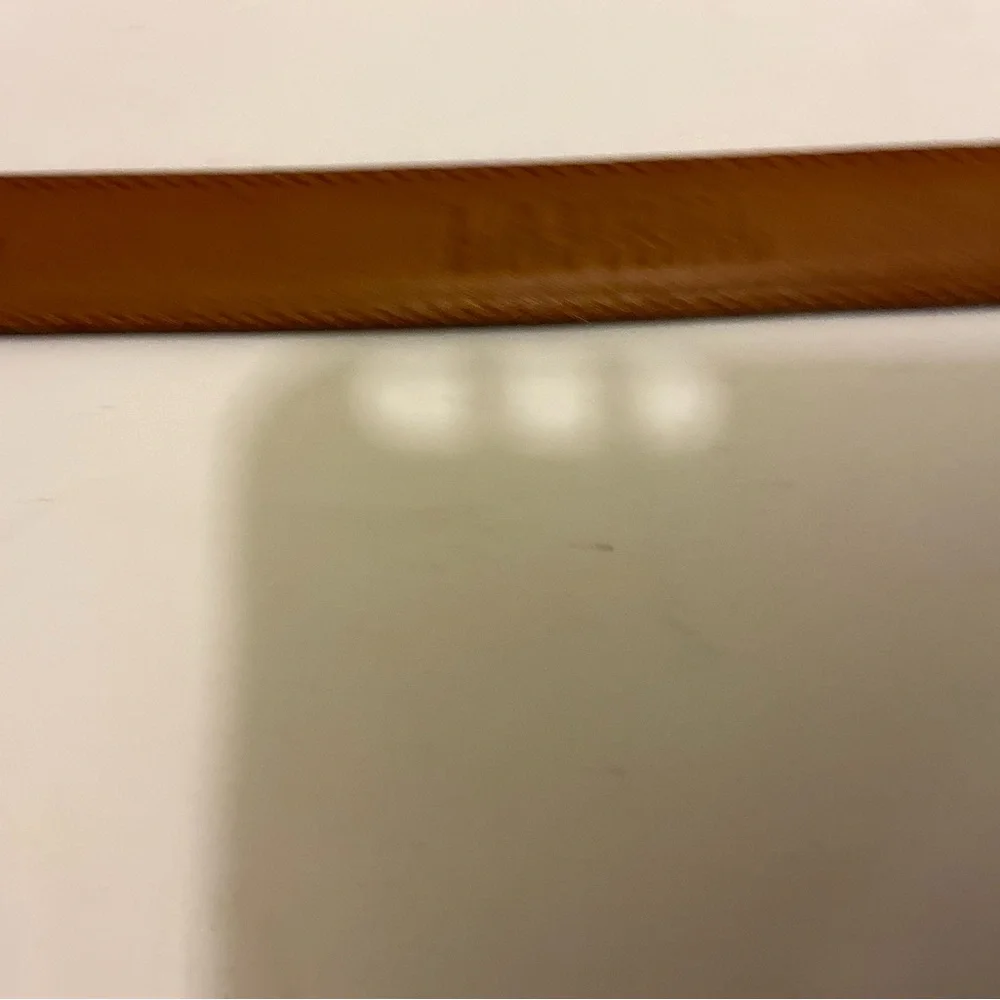 New Lauren Ralph Lauren Brown Leather Belt skinny size L